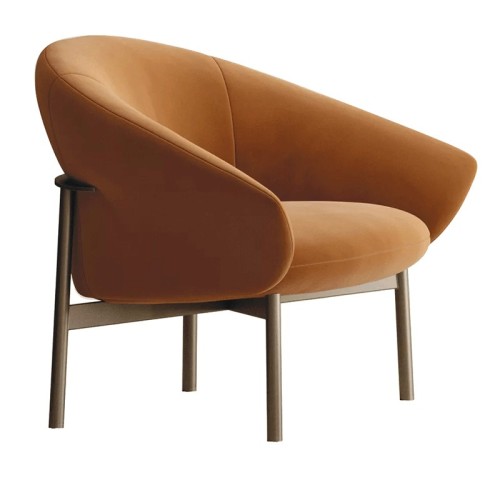Petra Bontempi armchair – Armchair in Leather or Fabric