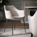 Gaia Tonin Casa Upholstered Dining Chair with Armrests