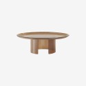 Atollo Tonin Casa Designer Hammered Glass Coffee Table Set