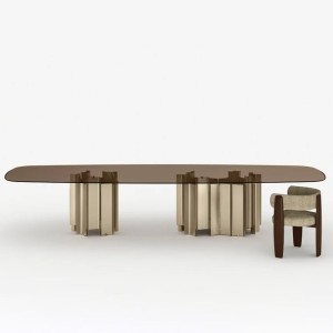 Cathedral Tonelli Design Table with double base