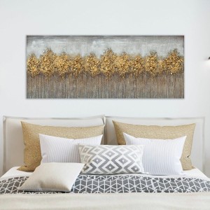 Abstract Painting Bosco Dorato Agave Quadri