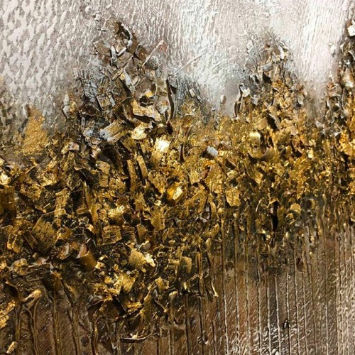 Abstract Painting Bosco Dorato Agave Quadri