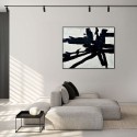 Abstract Painting Omaggio a Kline Agave Quadri