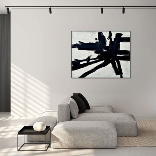 Abstract Painting Omaggio a Kline Agave Quadri