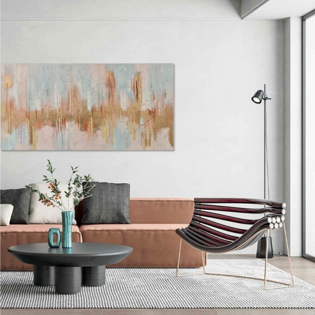 Abstract Painting Interferenza di Colori Agave Quadri