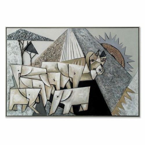 Figurative Painting Sunrise Agave Quadri