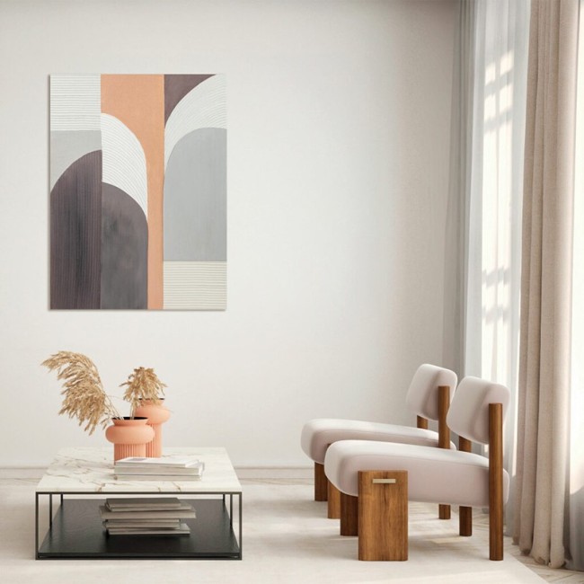 Abstract Painting Peach Fusion Agave Quadri