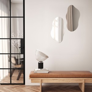 Art Mirror Soft Shape Agave Quadri
