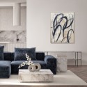Abstract Painting Blue Billow Agave Quadri
