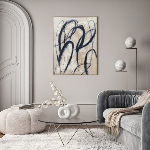 Abstract Painting Blue Billow Agave Quadri