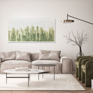Abstract Painting Green Chart Agave Quadri