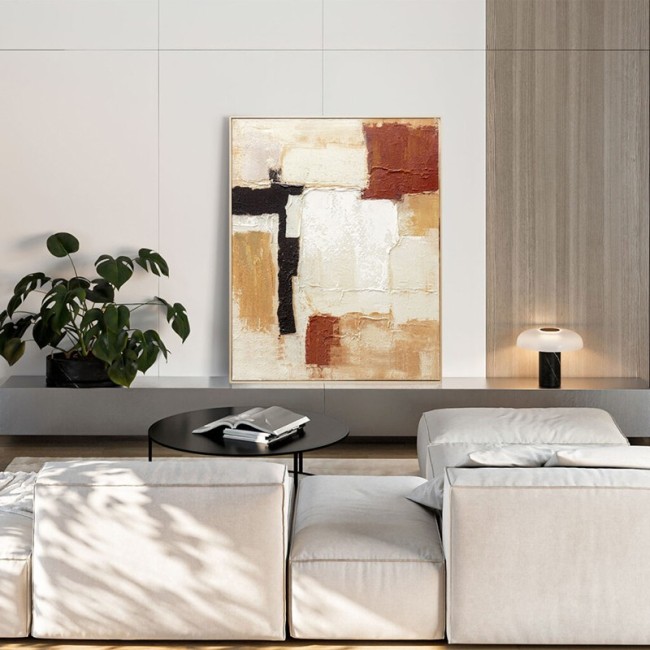 Abstract Painting Cinnamon Agave Quadri