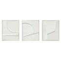 Set of 3 Abstract Paintings Groove Agave Quadri