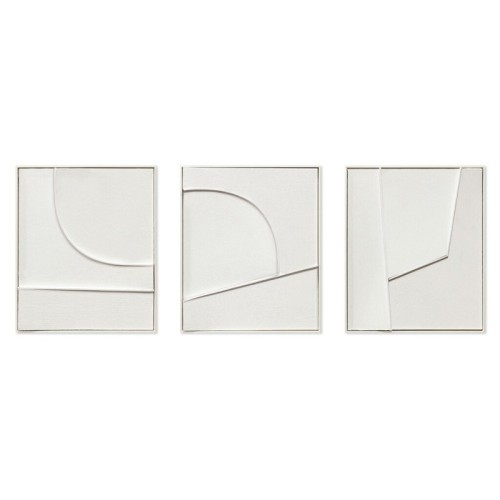 Set of 3 Abstract Paintings Groove Agave Quadri