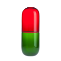 Happy Pills Adrenaline Vase – Red/Grass Green