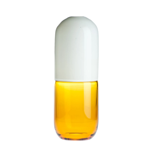 Happy Pills Oxytocin Vase – Milk White/Straw Yellow