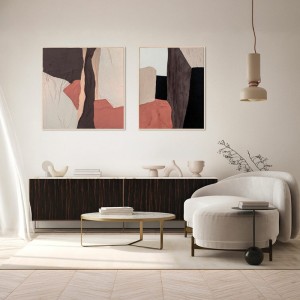 Abstract Painting Patchwork 1 Agave Quadri