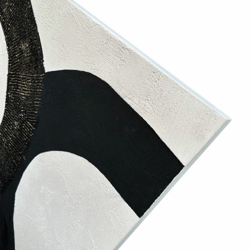 Abstract Painting Black Circles Agave Quadri