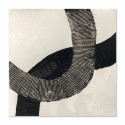 Abstract Painting Black Lines Agave Quadri