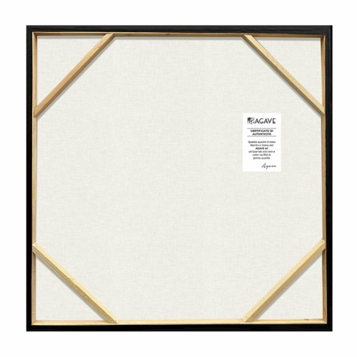 Abstract Painting Black Lines Agave Quadri