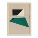 Abstract Painting Green Shapes Agave Quadri