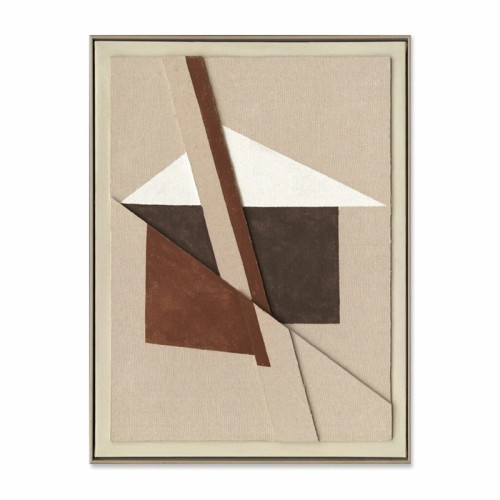 Abstract Painting Brown Shapes Agave Quadri
