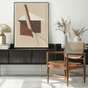 Abstract Painting Brown Shapes Agave Quadri