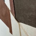 Abstract Painting Brown Shapes Agave Quadri