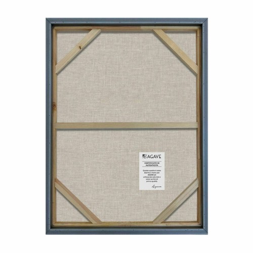 Abstract Painting Brown Shapes Agave Quadri