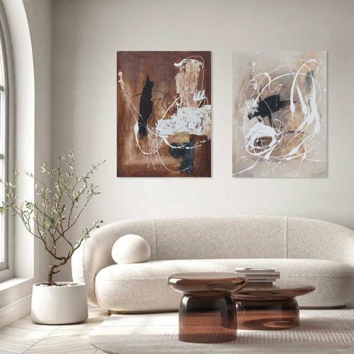 Abstract Painting Rust Agave Quadri