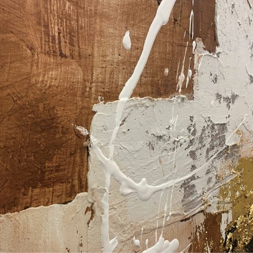 Abstract Painting Rust Agave Quadri