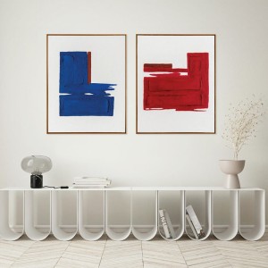 Abstract Painting Snorkel Blue Agave Quadri