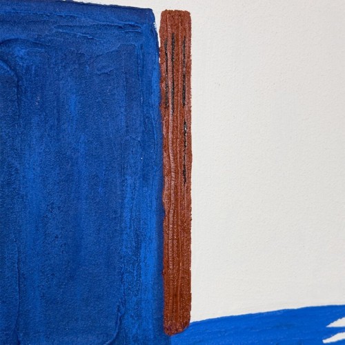 Abstract Painting Snorkel Blue Agave Quadri