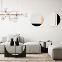 Art Mirror Black Marble Agave Quadri