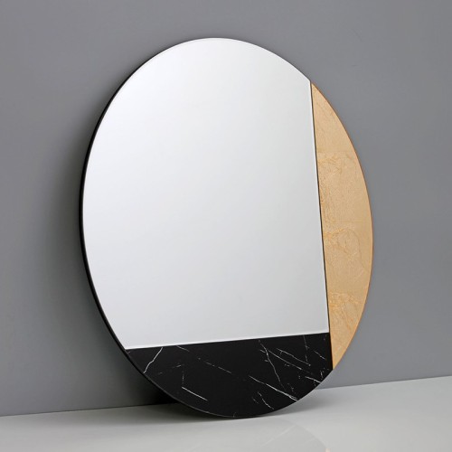 Art Mirror Black Marble Agave Quadri