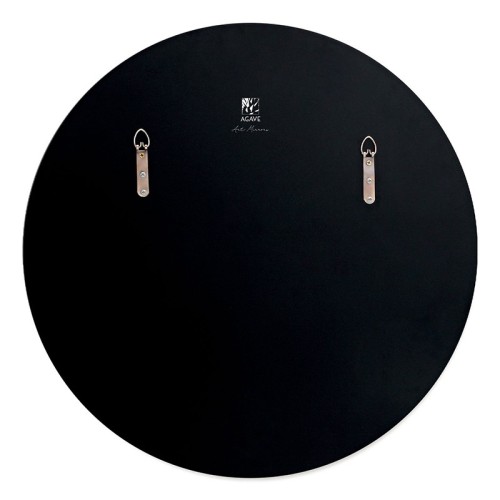 Art Mirror Black Marble Agave Quadri