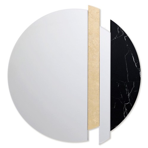 Art Mirror Golden Slice Agave Quadri
