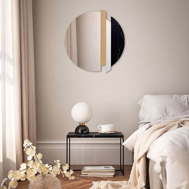 Art Mirror Golden Slice Agave Quadri