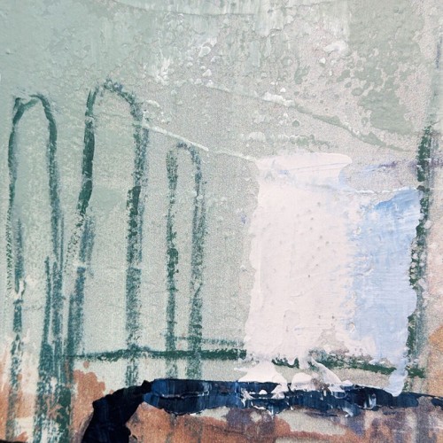 Abstract Painting Blues Agave Quadri