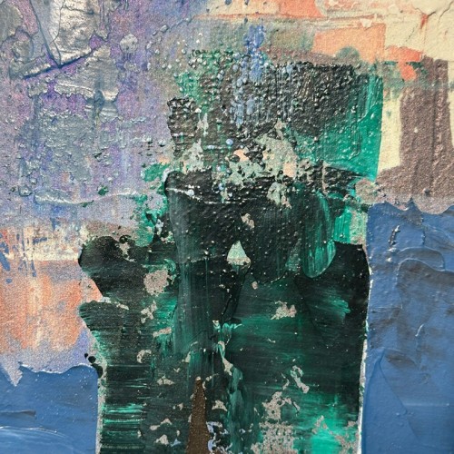 Abstract Painting Blues Agave Quadri