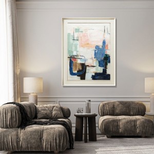 Abstract Painting Blues Agave Quadri