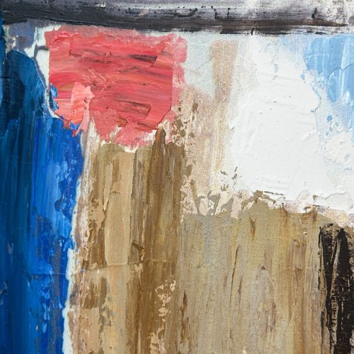 Abstract Painting Blues Agave Quadri