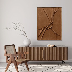 Abstract Painting Leather Agave Quadri