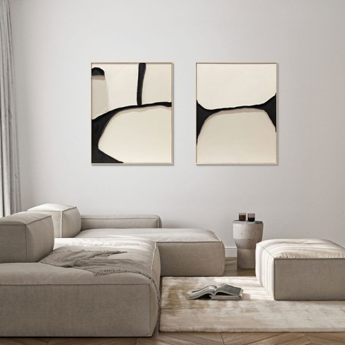 Abstract Painting Flow Agave Quadri