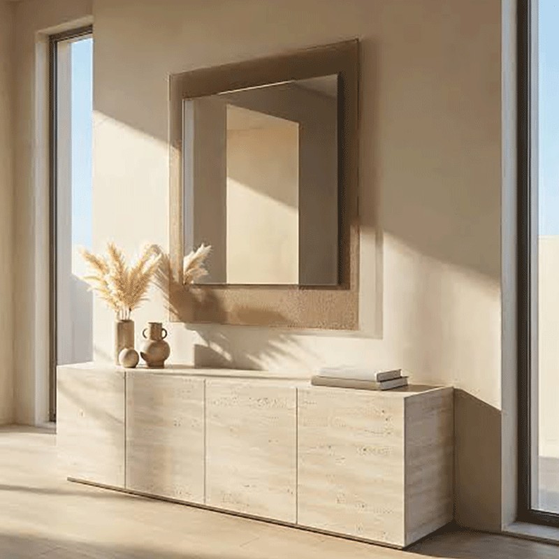 Istante Fiam Italia Fused Glass Mirror