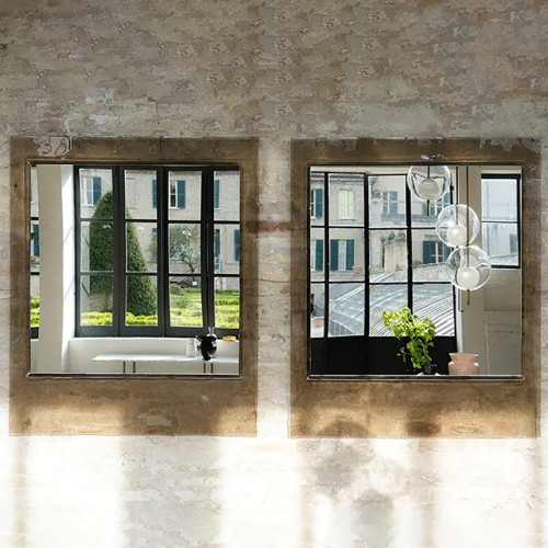 Istante Fiam Italia Fused Glass Mirror
