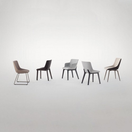 Chair Artika Si Bonaldo with sled base