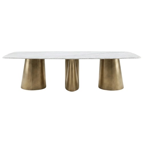 Ogiva Fiam Italia Standard Base Table | Glass or Marble