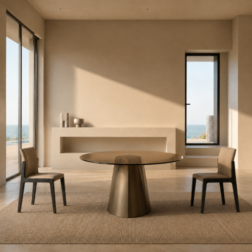 Ogiva Fiam Italia Large Base Table | Glass or Marble