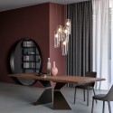 Upholstered Itala Chair Bonaldo with metal legs